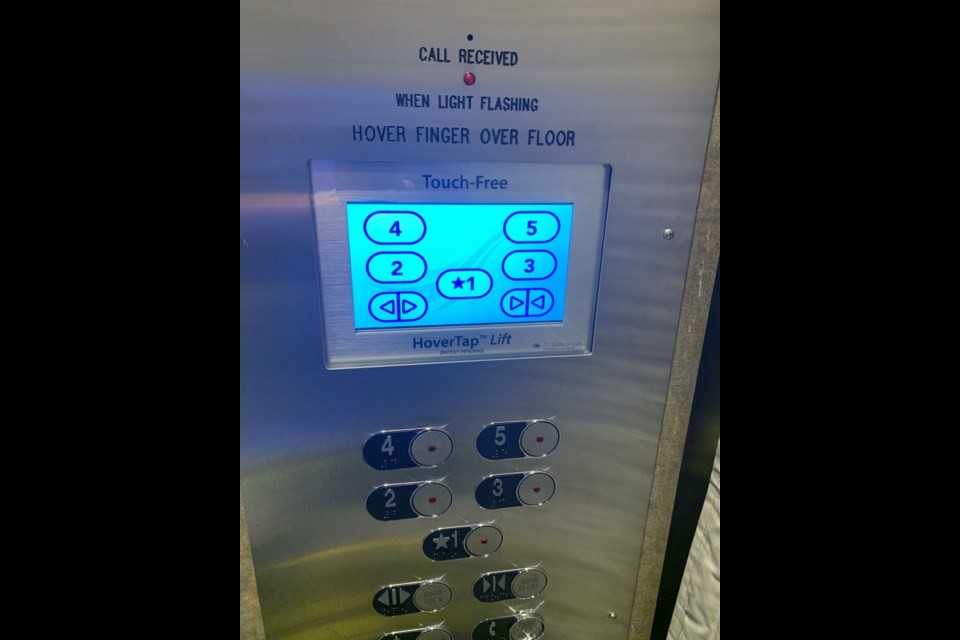HoverTap Lift - Touchless elevator installed in Richmond City Hall