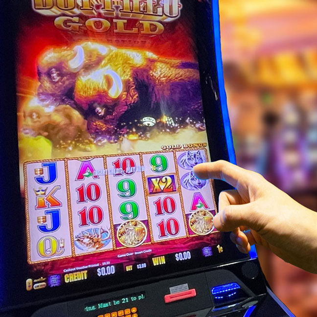 HoverTap Touchless Control used in a casino